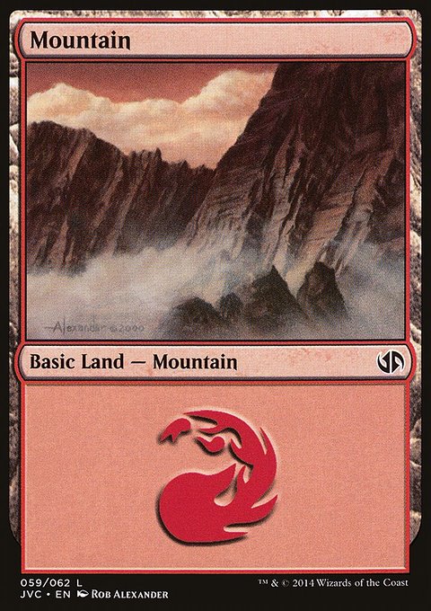 Mountain, Duel Decks Anthology: Jace vs. Chandra #59, Magic: The Gathering card