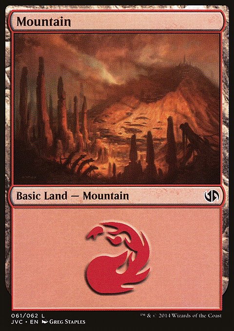 Mountain, Duel Decks Anthology: Jace vs. Chandra #61, Magic: The Gathering card