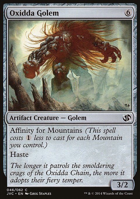 Oxidda Golem, Duel Decks Anthology: Jace vs. Chandra #46, Magic: The Gathering card