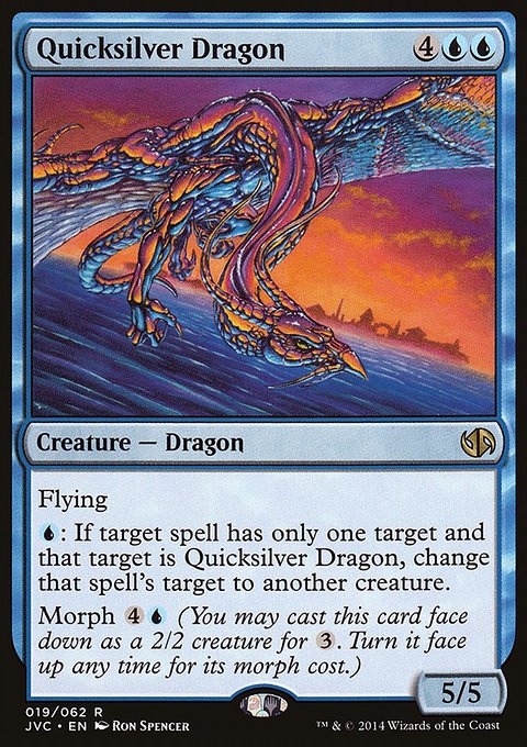 Quicksilver Dragon, Duel Decks Anthology: Jace vs. Chandra #19, Magic: The Gathering card
