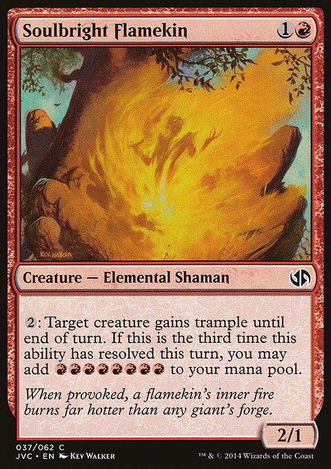 Soulbright Flamekin, Duel Decks Anthology: Jace vs. Chandra #37, Magic: The Gathering card
