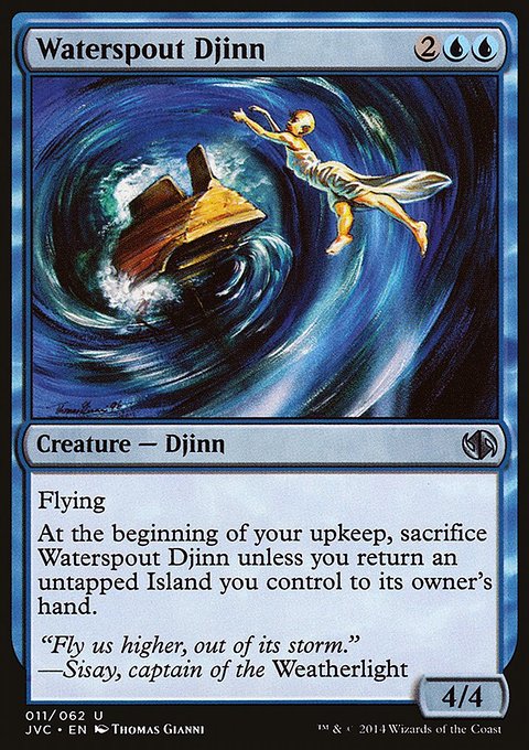 Waterspout Djinn, Duel Decks Anthology: Jace vs. Chandra #11, Magic: The Gathering card