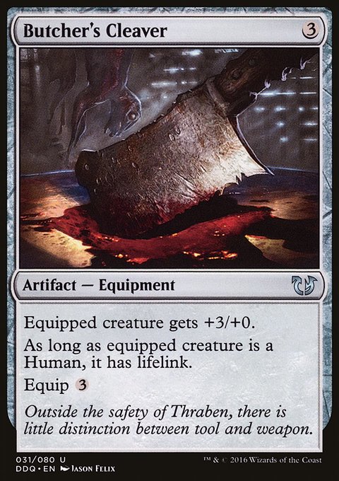 Butcher's Cleaver, Duel Decks: Blessed vs. Cursed #31, Magic: The Gathering card