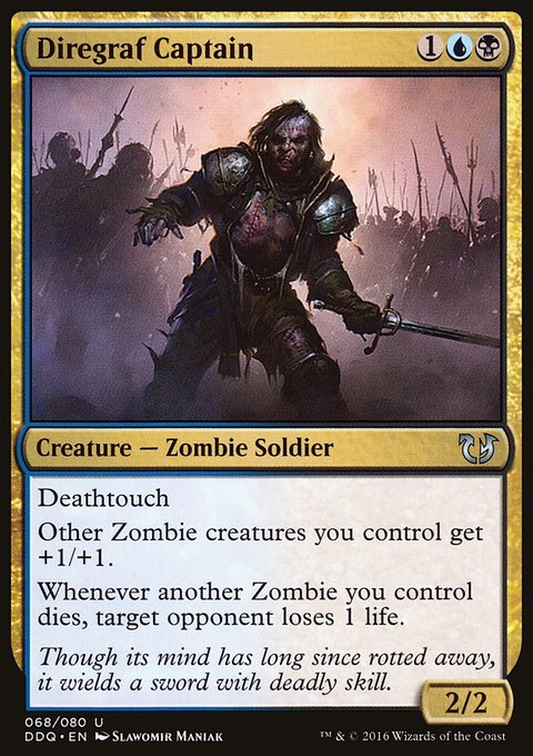Diregraf Captain, Duel Decks: Blessed vs. Cursed #68, Magic: The Gathering card