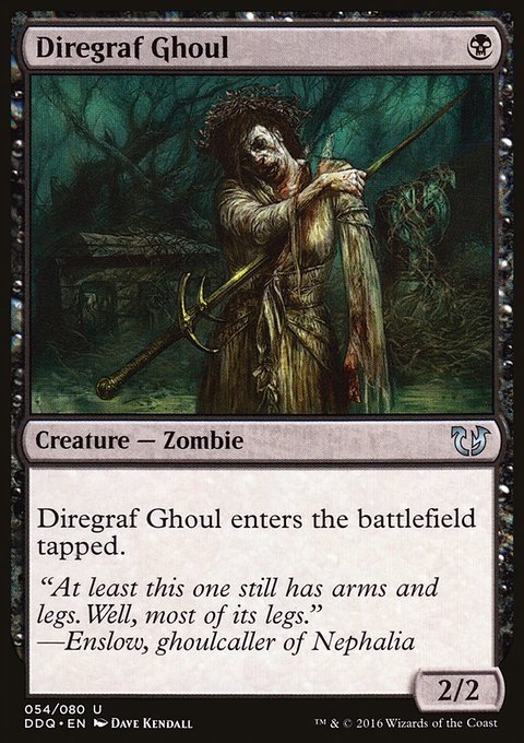 Diregraf Ghoul, Duel Decks: Blessed vs. Cursed #54, Magic: The Gathering card
