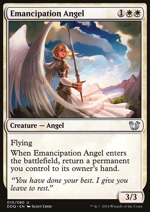 Emancipation Angel, Duel Decks: Blessed vs. Cursed #10, Magic: The Gathering card