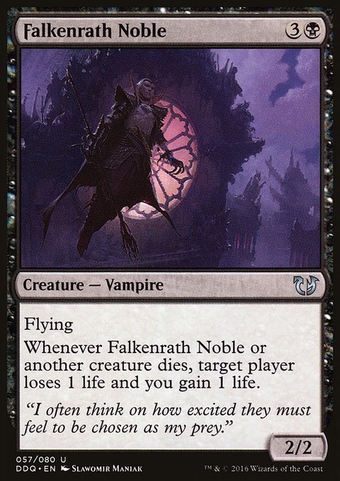 Falkenrath Noble, Duel Decks: Blessed vs. Cursed #57, Magic: The Gathering card