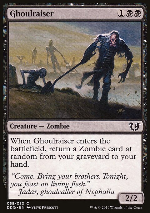 Ghoulraiser, Duel Decks: Blessed vs. Cursed #58, Magic: The Gathering card