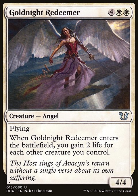 Goldnight Redeemer, Duel Decks: Blessed vs. Cursed #13, Magic: The Gathering card
