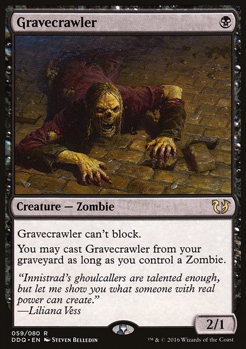 Gravecrawler, Duel Decks: Blessed vs. Cursed #59, Magic: The Gathering card