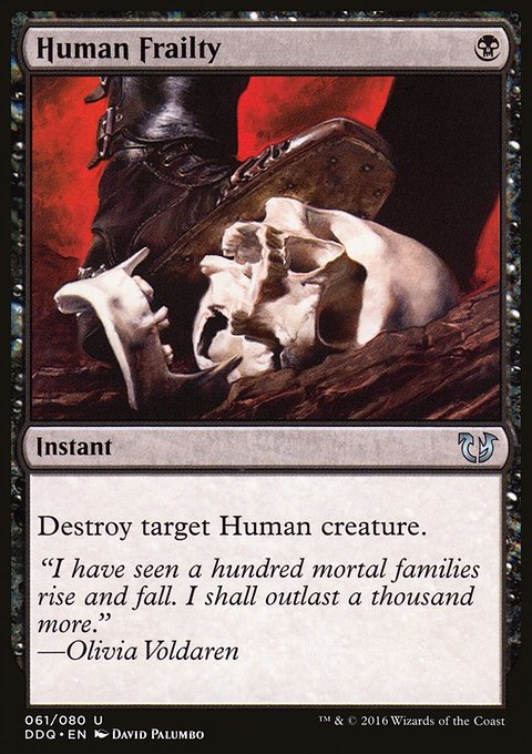 Human Frailty, Duel Decks: Blessed vs. Cursed #61, Magic: The Gathering card