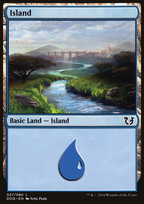 Island, Duel Decks: Blessed vs. Cursed #37, Magic: The Gathering card