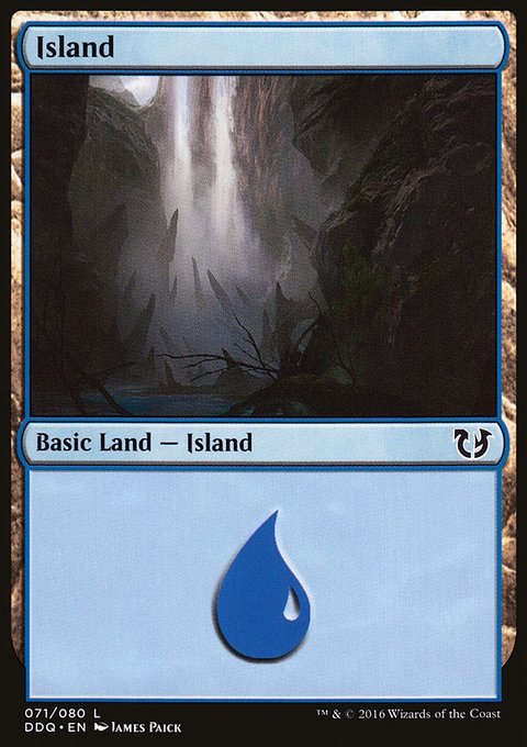 Island, Duel Decks: Blessed vs. Cursed #71, Magic: The Gathering card