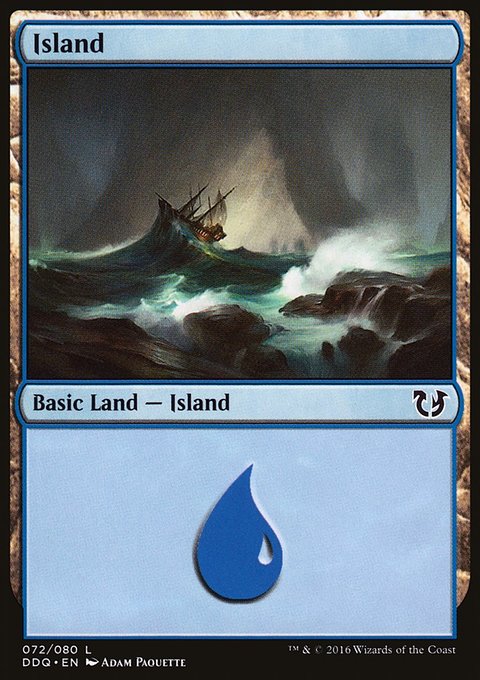 Island, Duel Decks: Blessed vs. Cursed #72, Magic: The Gathering card