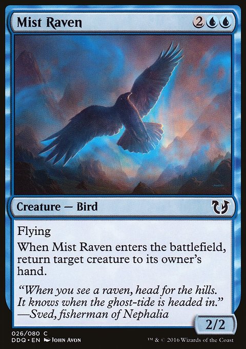 Mist Raven, Duel Decks: Blessed vs. Cursed #26, Magic: The Gathering card