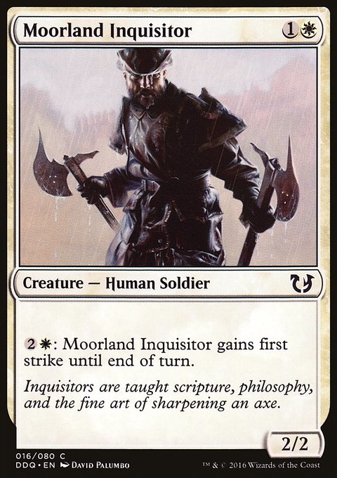 Moorland Inquisitor, Duel Decks: Blessed vs. Cursed #16, Magic: The Gathering card