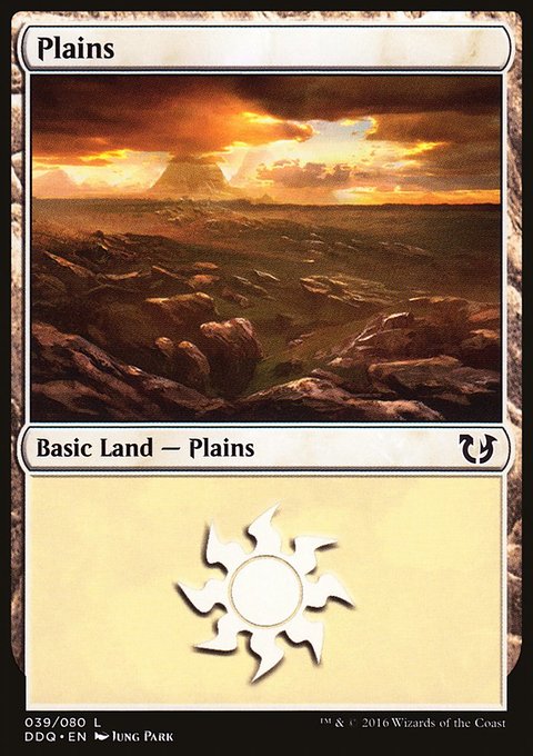 Plains, Duel Decks: Blessed vs. Cursed #39, Magic: The Gathering card