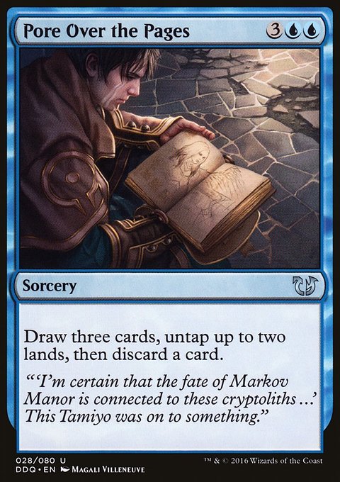 Pore Over the Pages, Duel Decks: Blessed vs. Cursed #28, Magic: The Gathering card