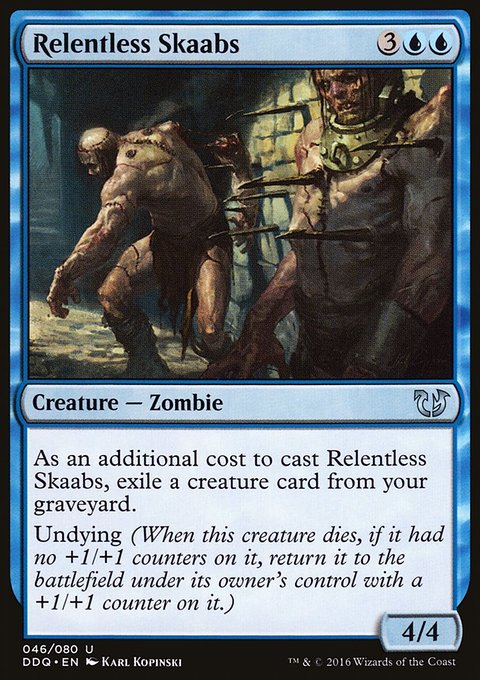 Relentless Skaabs, Duel Decks: Blessed vs. Cursed #46, Magic: The Gathering card
