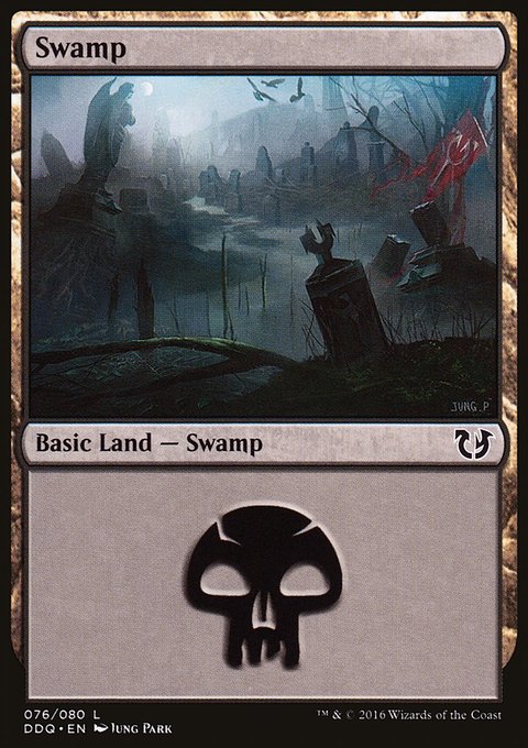 Swamp, Duel Decks: Blessed vs. Cursed #76, Magic: The Gathering card
