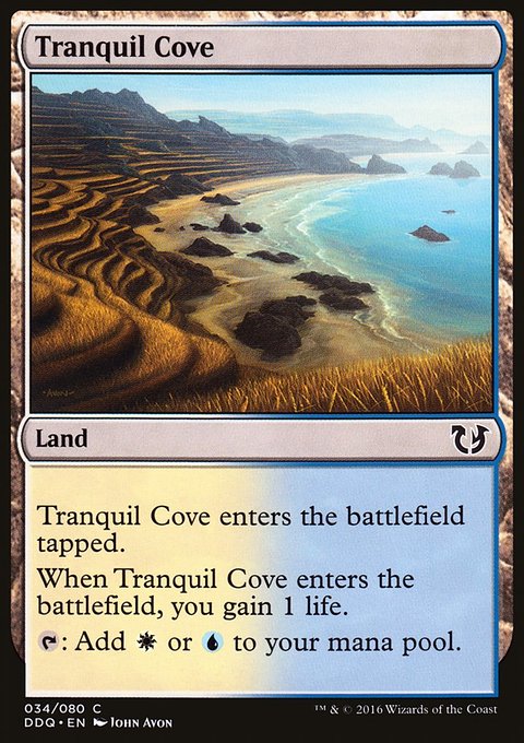 Tranquil Cove, Duel Decks: Blessed vs. Cursed #34, Magic: The Gathering card