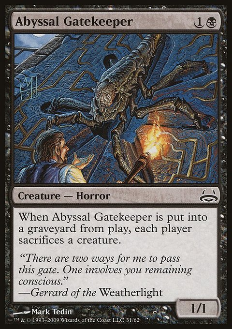 Abyssal Gatekeeper, Duel Decks: Divine vs. Demonic #31, Magic: The Gathering card