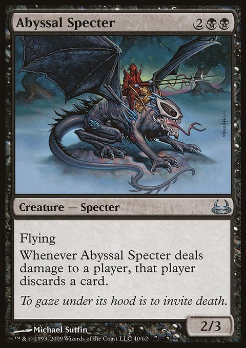 Abyssal Specter, Duel Decks: Divine vs. Demonic #40, Magic: The Gathering card