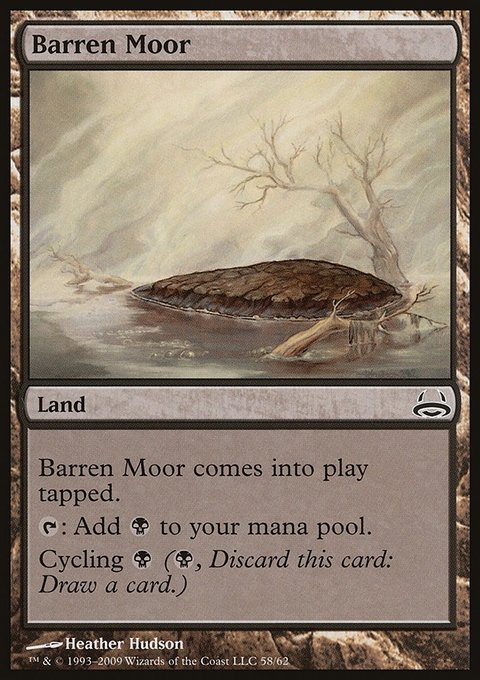 Barren Moor, Duel Decks: Divine vs. Demonic #58, Magic: The Gathering card