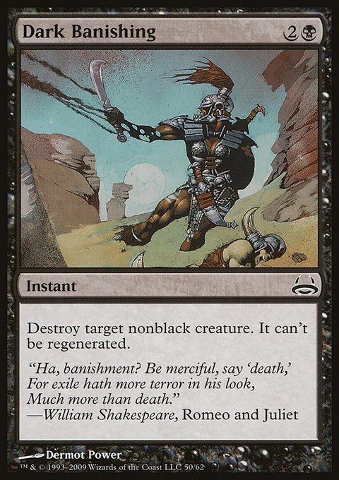 Dark Banishing, Duel Decks: Divine vs. Demonic #50, Magic: The Gathering card