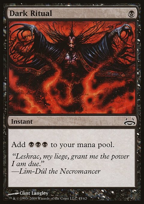 Dark Ritual, Duel Decks: Divine vs. Demonic #45, Magic: The Gathering card