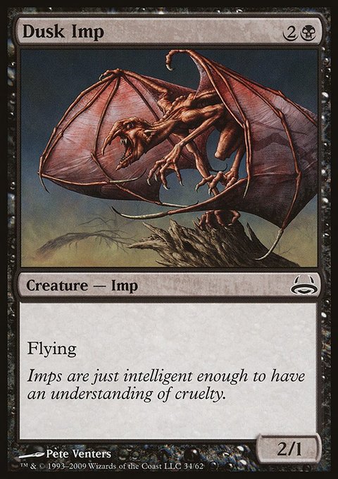 Dusk Imp, Duel Decks: Divine vs. Demonic #34, Magic: The Gathering card