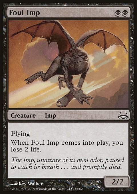Foul Imp, Duel Decks: Divine vs. Demonic #32, Magic: The Gathering card