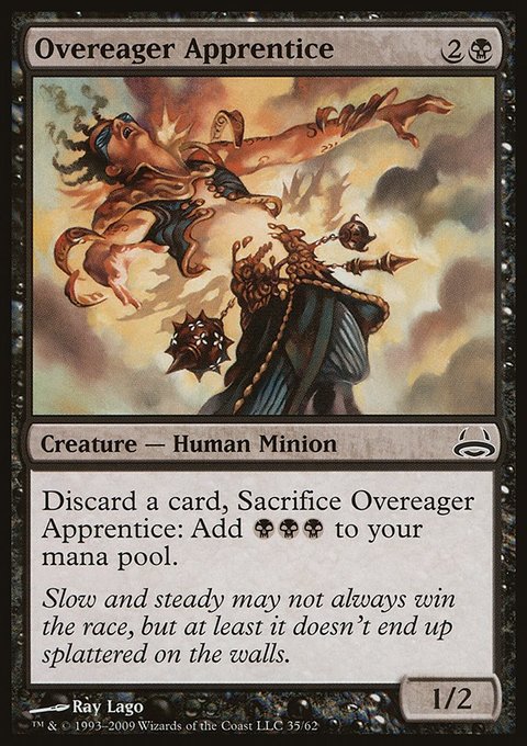 Overeager Apprentice, Duel Decks: Divine vs. Demonic #35, Magic: The Gathering card