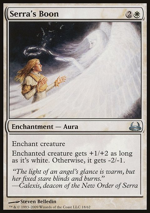 Serra's Boon, Duel Decks: Divine vs. Demonic #18, Magic: The Gathering card