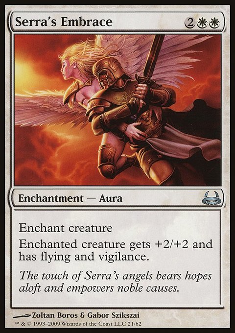 Serra's Embrace, Duel Decks: Divine vs. Demonic #21, Magic: The Gathering card