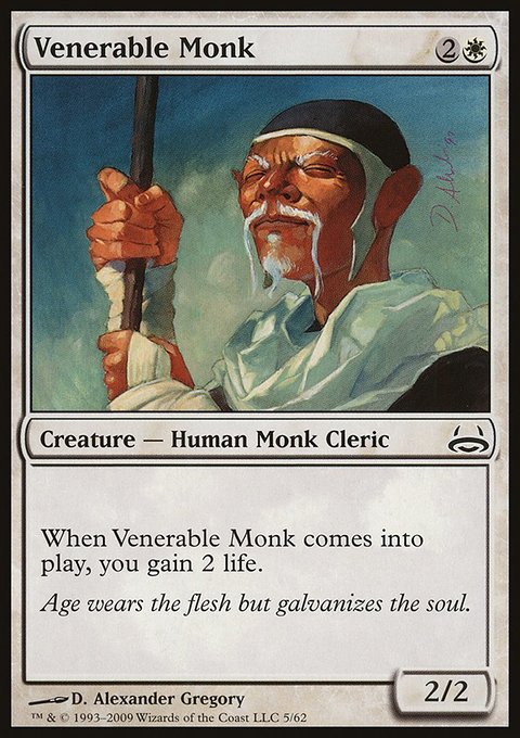 Venerable Monk, Duel Decks: Divine vs. Demonic #5, Magic: The Gathering card