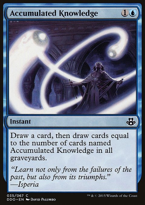 Accumulated Knowledge, Duel Decks: Elspeth vs. Kiora #35, Magic: The Gathering card
