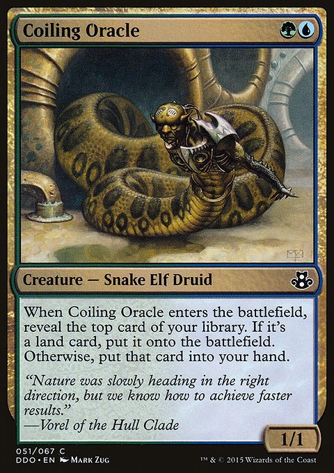 Coiling Oracle, Duel Decks: Elspeth vs. Kiora #51, Magic: The Gathering card