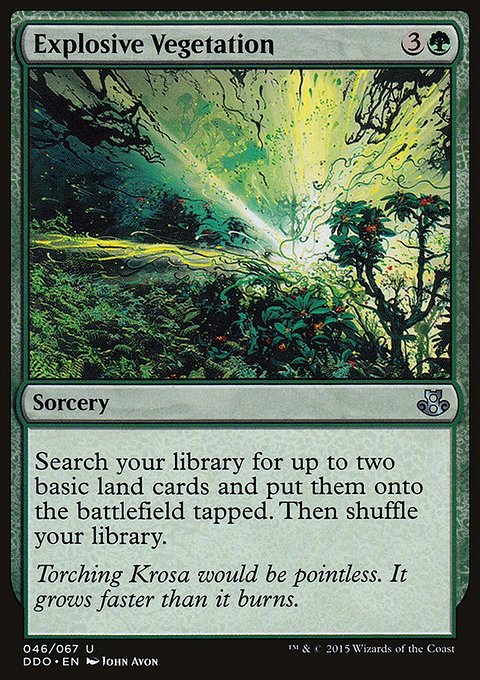 Explosive Vegetation, Duel Decks: Elspeth vs. Kiora #46, Magic: The Gathering card