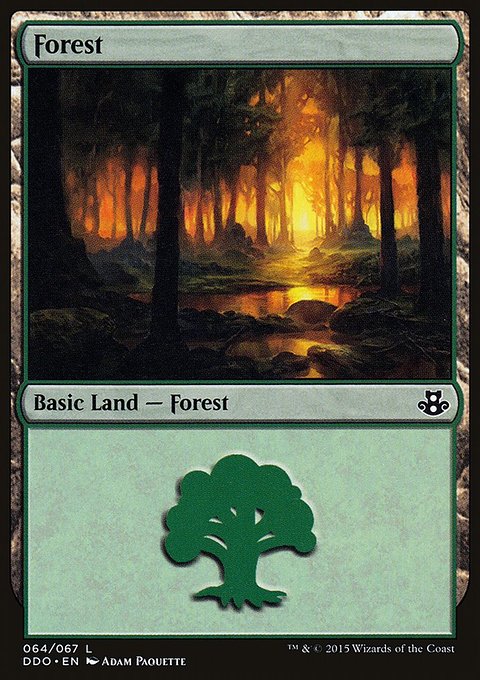 Forest, Duel Decks: Elspeth vs. Kiora #64, Magic: The Gathering card