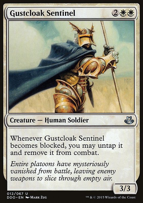 Gustcloak Sentinel, Duel Decks: Elspeth vs. Kiora #12, Magic: The Gathering card