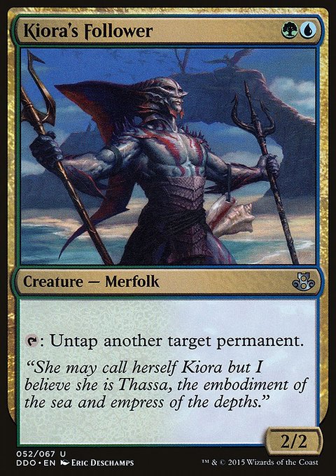Kiora's Follower, Duel Decks: Elspeth vs. Kiora #52, Magic: The Gathering card