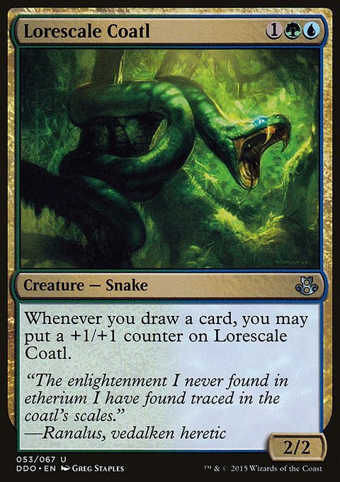 Lorescale Coatl, Duel Decks: Elspeth vs. Kiora #53, Magic: The Gathering card
