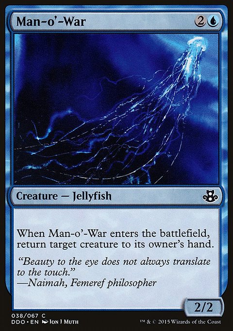Man-o'-War, Duel Decks: Elspeth vs. Kiora #38, Magic: The Gathering card