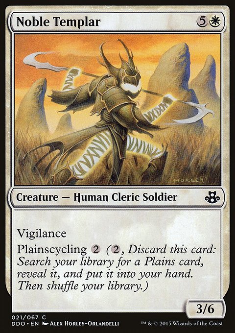 Noble Templar, Duel Decks: Elspeth vs. Kiora #21, Magic: The Gathering card