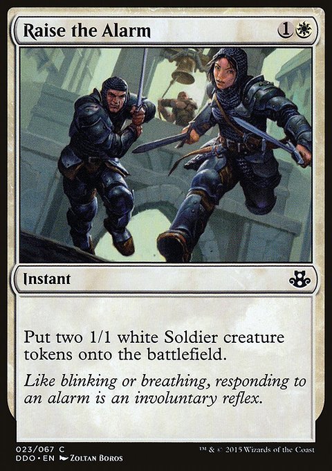Raise the Alarm, Duel Decks: Elspeth vs. Kiora #23, Magic: The Gathering card