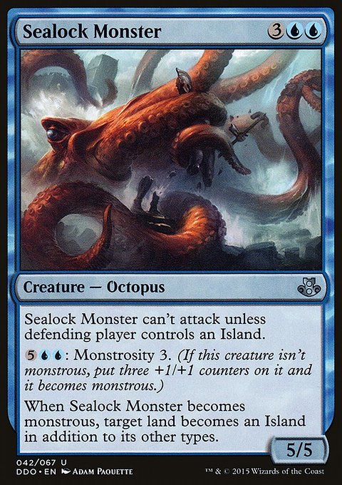 Sealock Monster, Duel Decks: Elspeth vs. Kiora #42, Magic: The Gathering card