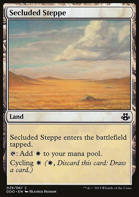 Secluded Steppe, Duel Decks: Elspeth vs. Kiora #29, Magic: The Gathering card