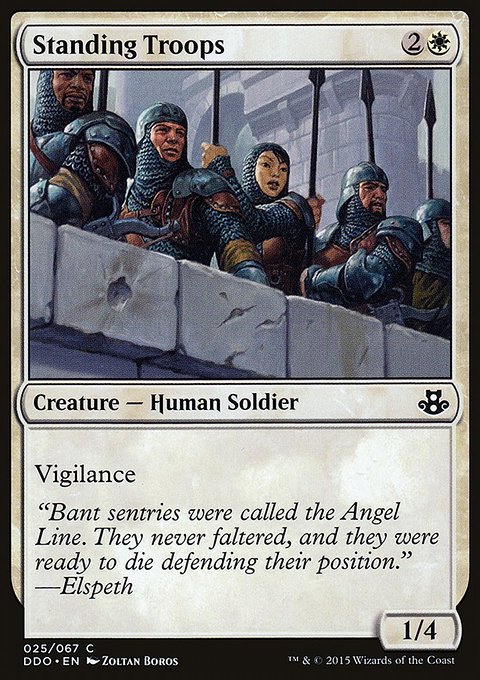 Standing Troops, Duel Decks: Elspeth vs. Kiora #25, Magic: The Gathering card