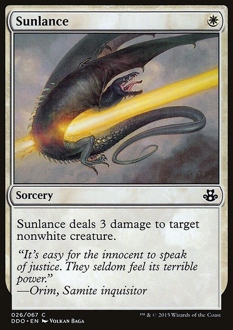 Sunlance, Duel Decks: Elspeth vs. Kiora #26, Magic: The Gathering card
